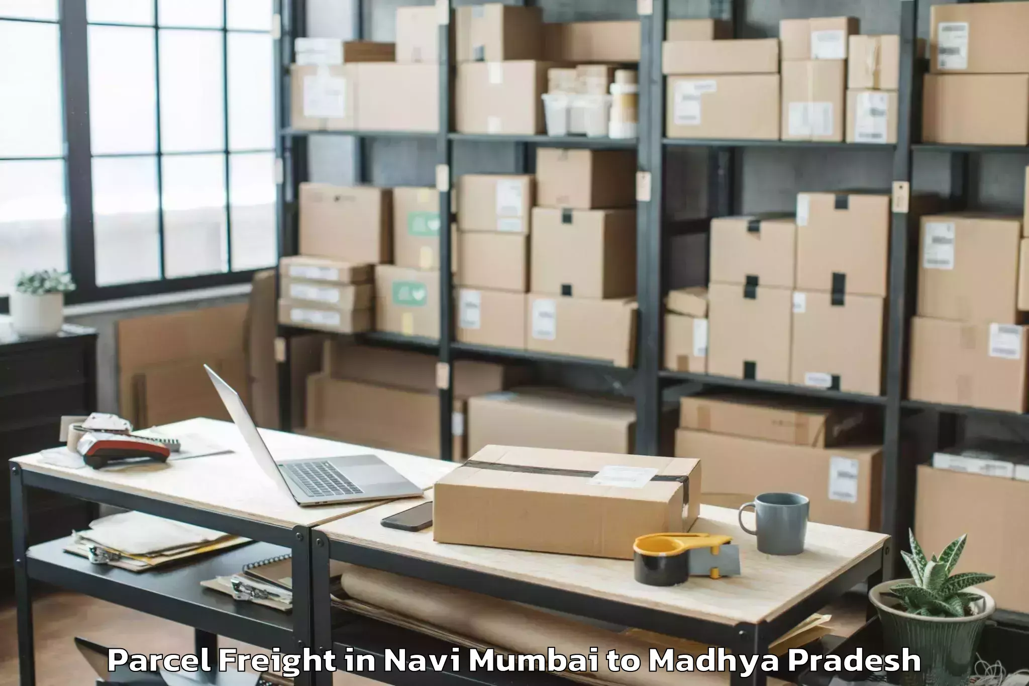 Book Your Navi Mumbai to Pdpm Indian Institute Of Infor Parcel Freight Today